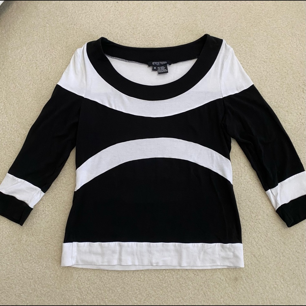 Etcetera color block top